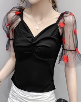 Square collar bottoming summer Korean style sexy small shirt