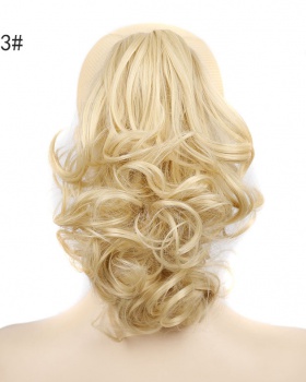 Gripper European style wig short curly hair for women
