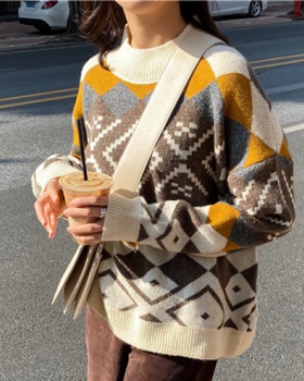 Lazy Western style tops retro autumn and winter sweater