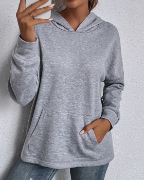 European style lace pure hooded hoodie for women
