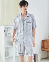 Short sleeve summer pajamas homewear shorts 2pcs set