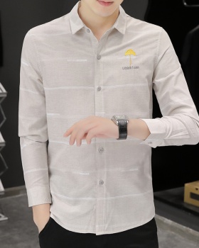 Slim autumn and winter Casual simple shirt for men