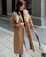 Two-sided simple woolen coat temperament long shawl