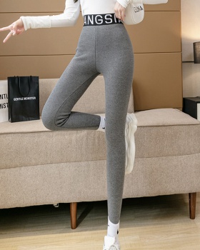 Thermal nine pants plus velvet casual pants for women