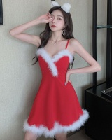 Christmas formal dress sling dress