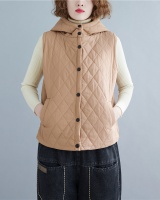 All-match slim waistcoat large yard cotton coat for women