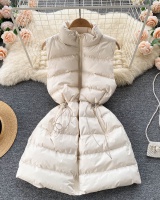 All-match waistcoat cstand collar cotton coat for women