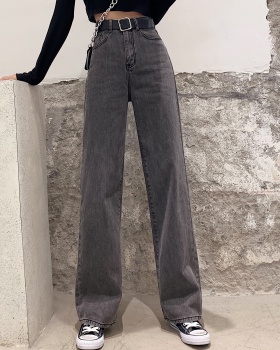 Drape loose jeans Korean style long pants for women
