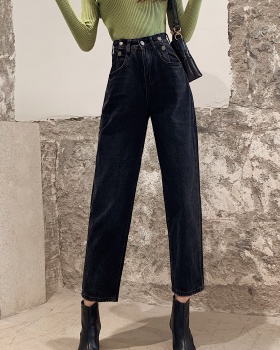 Loose wide leg pants all-match slim jeans for women