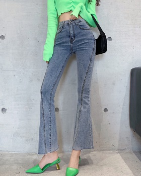 Fashion high waist jeans slim elasticity pants for women