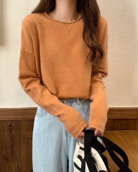 Knitted loose sweater basis Korean style bottoming shirt