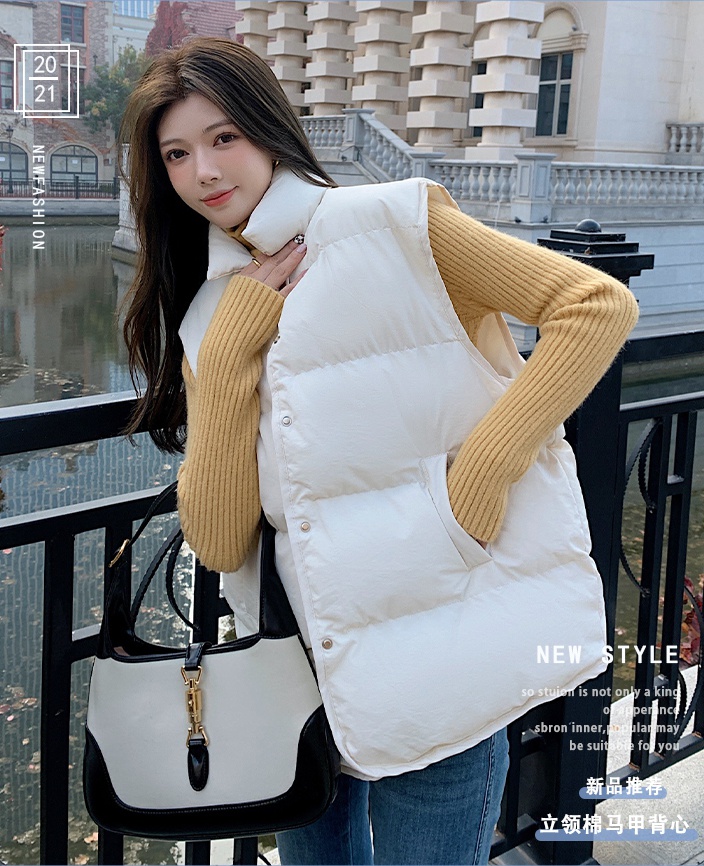 Korean style commuting waistcoat loose Casual vest