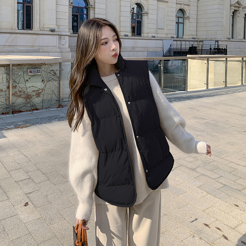 Korean style commuting waistcoat loose Casual vest