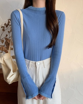 Slim half high collar sweater Korean style bottoming shirt