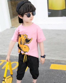 Child Korean style Western style casual pants 2pcs set