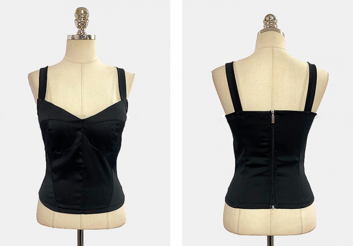 Fashion slim coat sling double-breasted dress 2pcs set