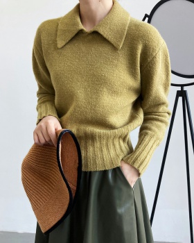 Liangsi pinched waist slim tender sweater for women