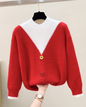 Autumn and winter bottoming shirt thick sweater for women