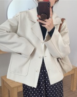 Korean style minimalist woolen coat