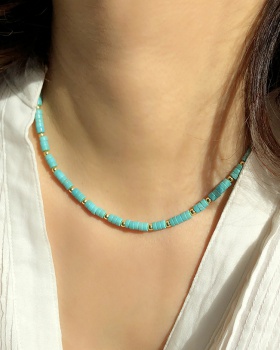 Turquoise beads necklace national style accessories for women