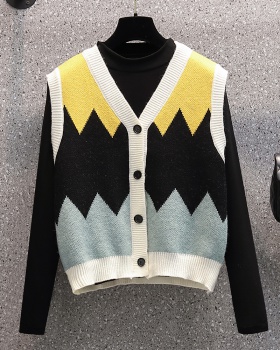 Large yard bottoming shirt sweater 2pcs set for women