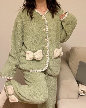 Homewear thick autumn and winter pajamas for women