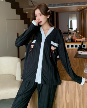 Homewear pajamas long pants 2pcs set for women
