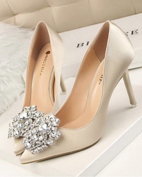 Pointed hasp stilettos sexy shoes for women