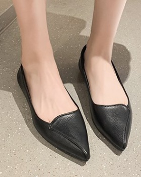 Low Korean style spring peas shoes pointed flat shoes
