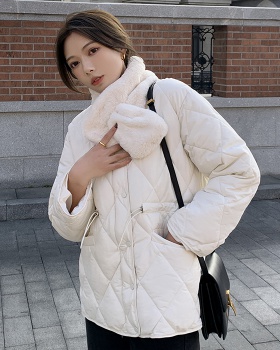 Quilted winter coat pure Korean style cotton coat for women