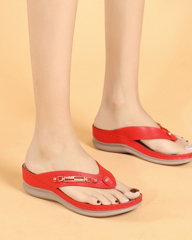Slipsole retro  metal large yard sandals for women