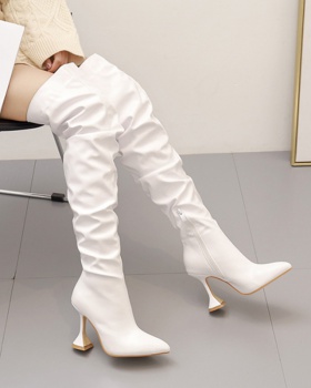 Straight fashion boots high-heeled shoes for women
