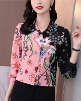 France style mixed colors tops colors shirt for women