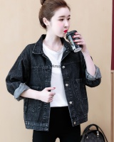 Japanese style denim student Korean style coat for women