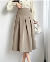 Spring and summer pleated skirt big skirt long skirt