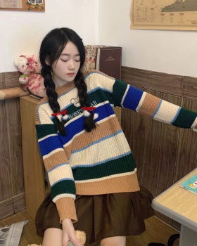 Pullover lovely sweater panda spring and autumn tops a set