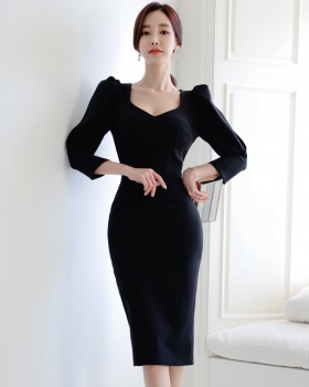 Backless spring long package hip sexy dress for women