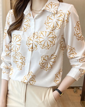 Korean style tops Western style shirt for women