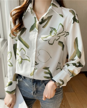 Loose spring and autumn tops temperament shirt for women