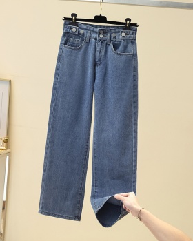 Autumn mopping jeans spring loose wide leg pants for women