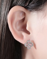 Fashion zircon earrings colors stud earrings for women