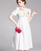 Long summer embroidery elegant temperament dress for women