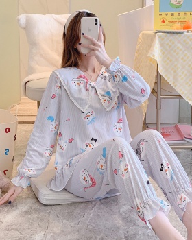 Homewear milk silk girl lovely sweet pajamas a set