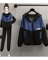 Hooded fat sister slim large yard Casual fashion coat for women