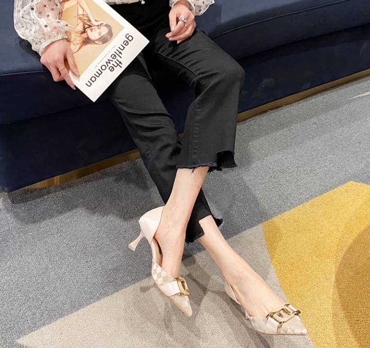 Pointed fashion high-heeled shoes middle-heel shoes for women