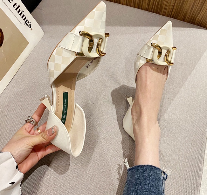 Pointed fashion high-heeled shoes middle-heel shoes for women