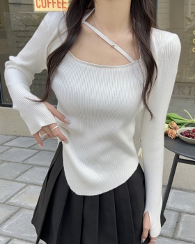 Slim unique Korean style spring bottoming sweater