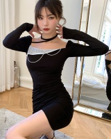 Sexy halter T-back irregular spring dress