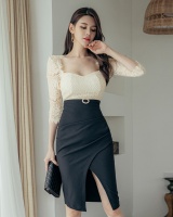 Lace slim formal dress temperament Korean style dress