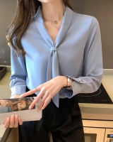 V-neck chiffon shirt long sleeve tops for women
